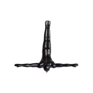 Wall Diver Classic Wall-Art Sculpture | Black